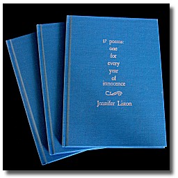 17 poems - Irish poet Jennifer Liston's second collection